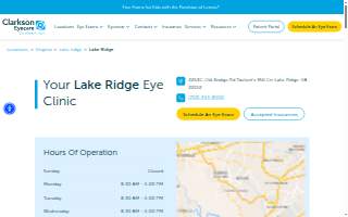 Clarkson Eyecare of Lake Ridge website
