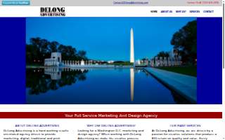 Delong Advertising website