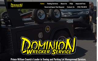 Dominion Wrecker Service, LLC website