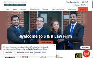 Nova Defenders, S&R Law Firm of Lake Ridge website