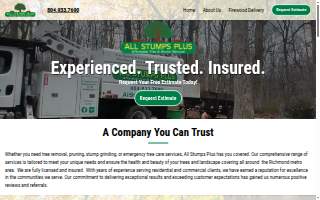 All Stumps Plus LLC of Lakeside website
