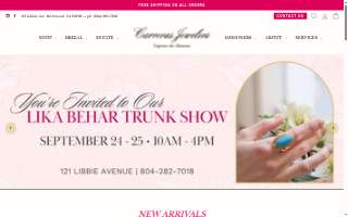 Carreras Jewelers website