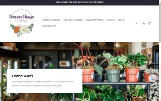 Haven House Florals of Lakeside website