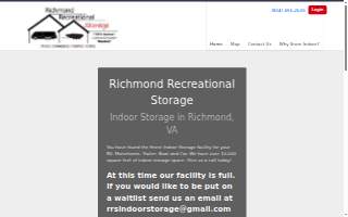 Richmond Recreational Storage website