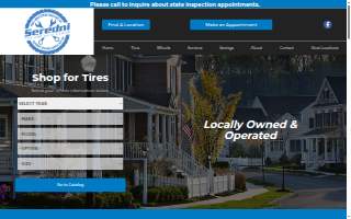 Seredni Tire & Auto Center website