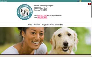 Hilliard Veterinary Hospital website