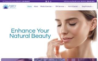 Purity Spa & Wellness website