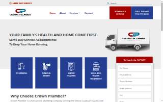 Crown Plumber website