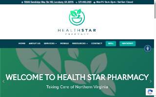 Health Star Pharmacy website