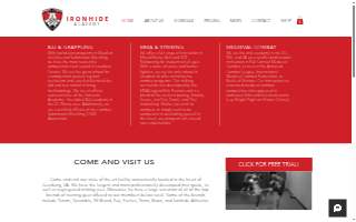 IronHide Academy website