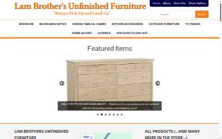 Lam Brothers Unfinished Furniture website