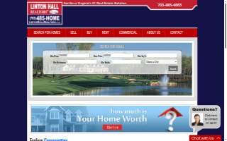 Linton Hall Realtors website