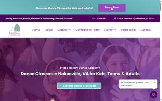 Prince William Dance Academy website