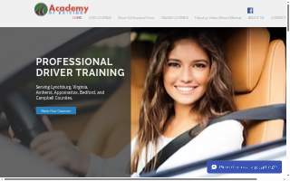 Academy of Driving, LLC website
