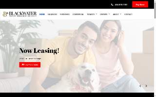 Blackwater Property Management & Realty website