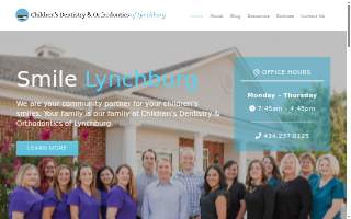 Children's Dentistry & Orthodontics of Lynchburg website