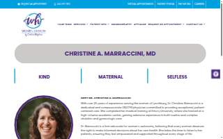 Christine A Marraccini, MD website