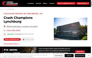 Crash Champions Collision Repair Lynchburg website