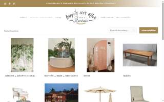 Happily Ever After Event Rentals website