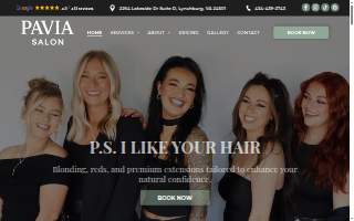 Pavia Salon website