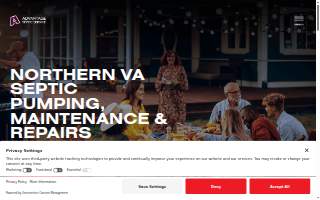 Advantage Septic Service website