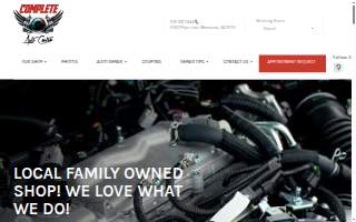 Complete Auto Center website