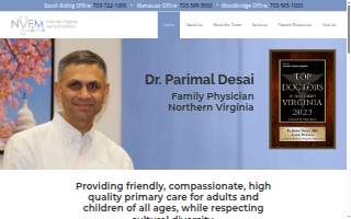 Northern Virginia Family Medicine website