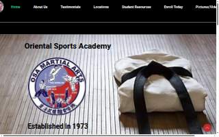 Oriental Sports Academy website