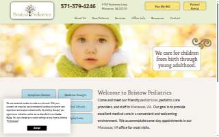 Bristow Pediatrics website