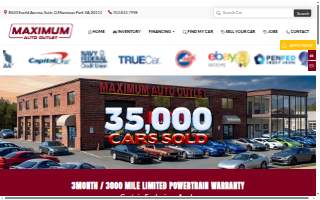 Maximum Auto Outlet website