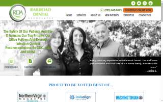 Railroad Dental Associates website