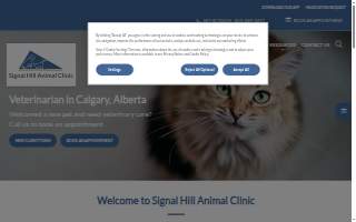Signal Hill Animal Clinic website