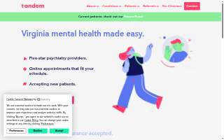 Tandem Telehealth Psychiatrists - Manassas website