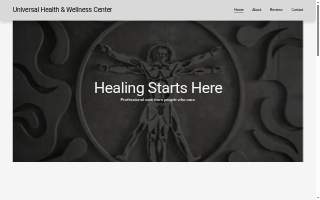 Universal Health & Wellness Center website