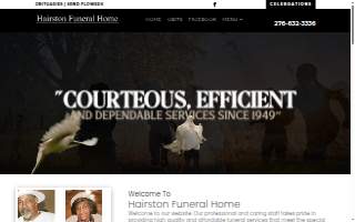 Hairston Funeral Home website