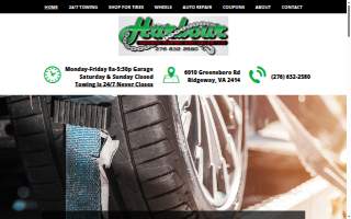 Harbour Garage and Towing website