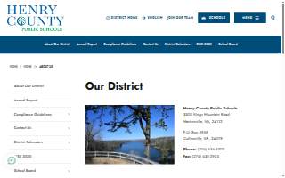 Henry County Public Schools website