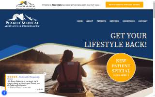 Martinsville Chiropractic Center website