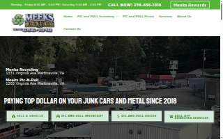 Meeks Recycling and Salvage website