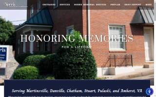 Norris Funeral Services, Inc. & Crematory - Martinsville Chapel website