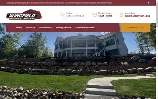 Wingfield Excavating and Landscaping website