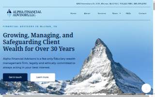 Alpha Financial Advisors LLC website