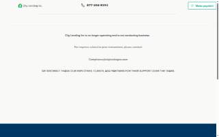 City Lending, Inc. website