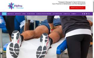 Fit Pro Massage website