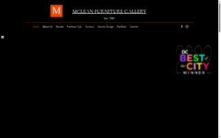 McLean Furniture Gallery - MFG Design Studio website