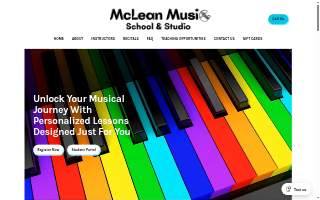 Mclean Music School & Studio website