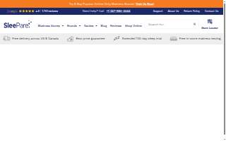 SleePare Mattress Store Tysons DC website