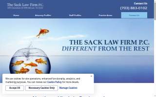 The Sack Law Firm P.C. website