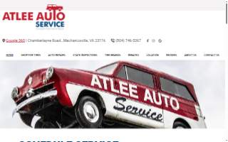 Atlee Auto Service website