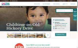 Childtime on Old Hickory Drive website